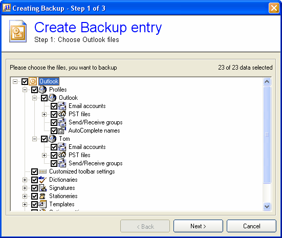 Outlook Backup Tool Windows 7