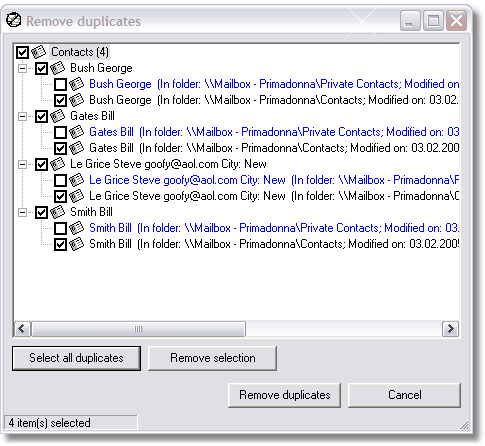 Remove your duplicates in Outlook